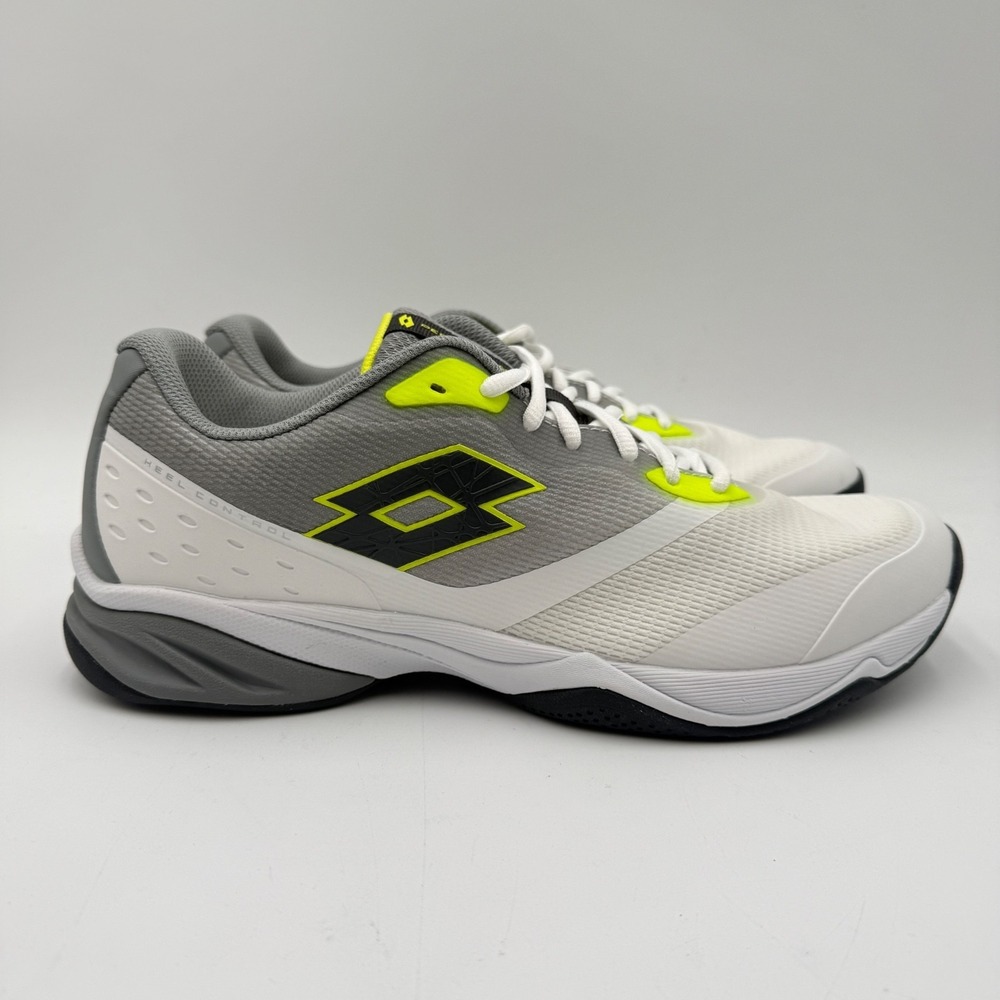 Lotto Mirage 400 ALR Mens Size 11.5 Sneakers Tennis Shoe White Volt Black 220551